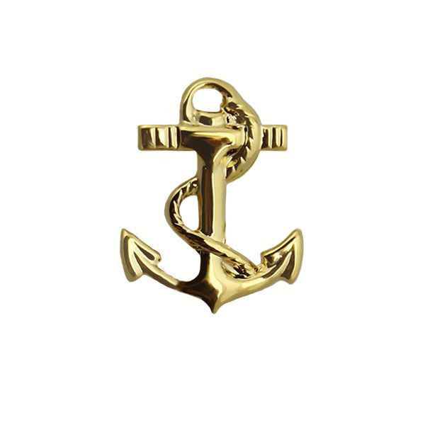 Military Sealift Command Collar Device: Gold Anchor