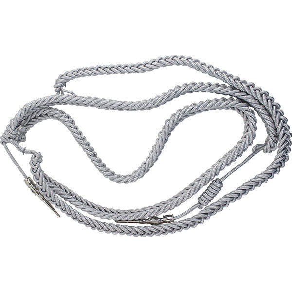 Air Force Honor Guard Dress Aiguillette: Officer - aluminum