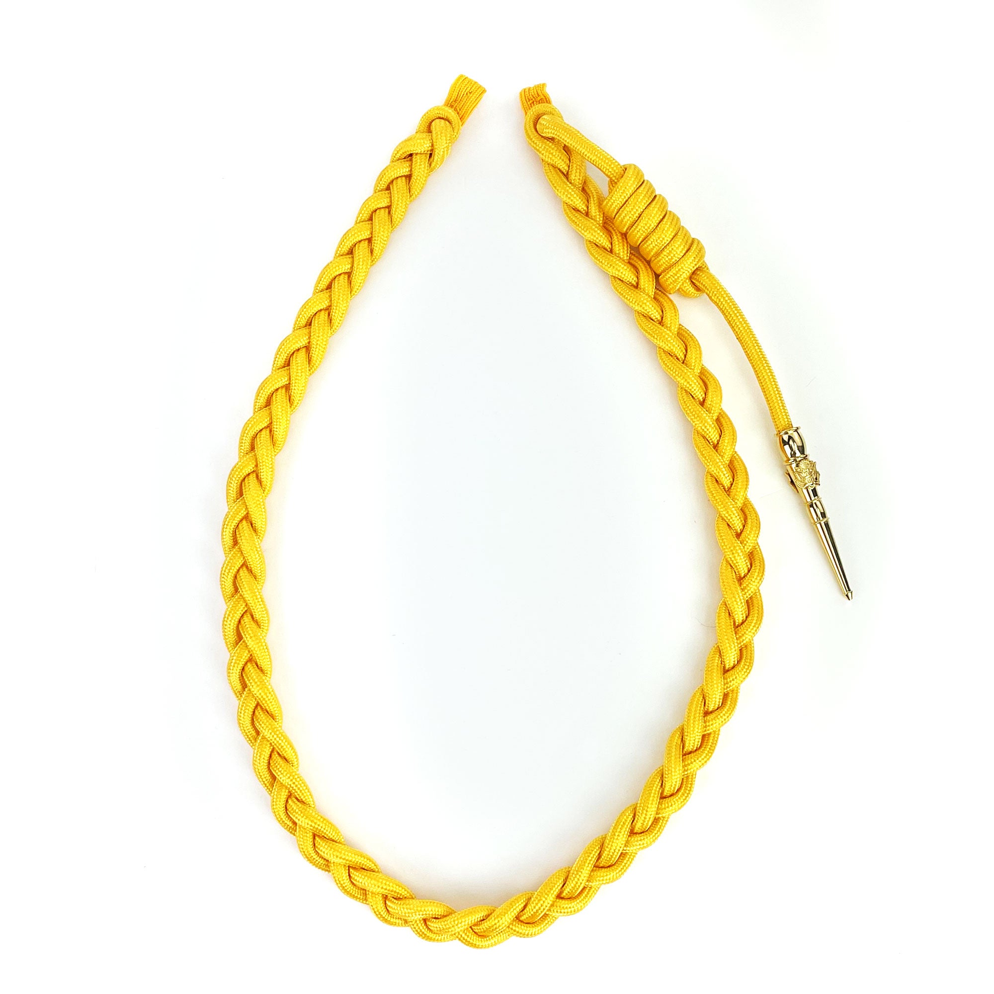 Army Service Aiguillette: Gold Nylon