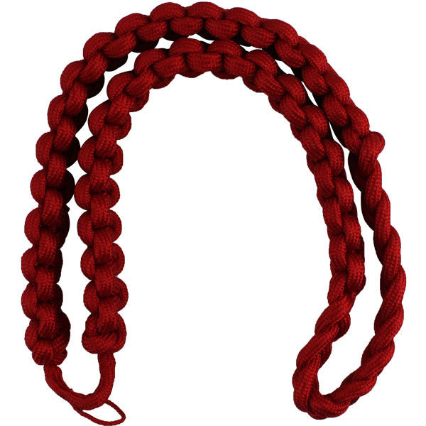 Shoulder Cord: 2723 Interwoven Scarlet Red