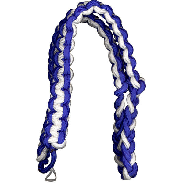 Army Shoulder Cord: 2723 Interwoven Royal Blue and White