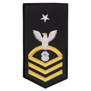 Navy E8 FEMALE Rating Badge: ND Navy Diver - seaworthy gold on blue