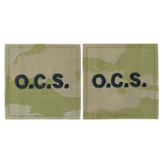 Army Officer Branch Insignia: OCS Letters - embroidered on OCP with Hook