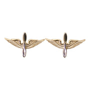 Army Officer Branch of Service Collar Device: Aviation - 22k gold plated