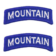 Army Embroidered Tab: Mountain - color