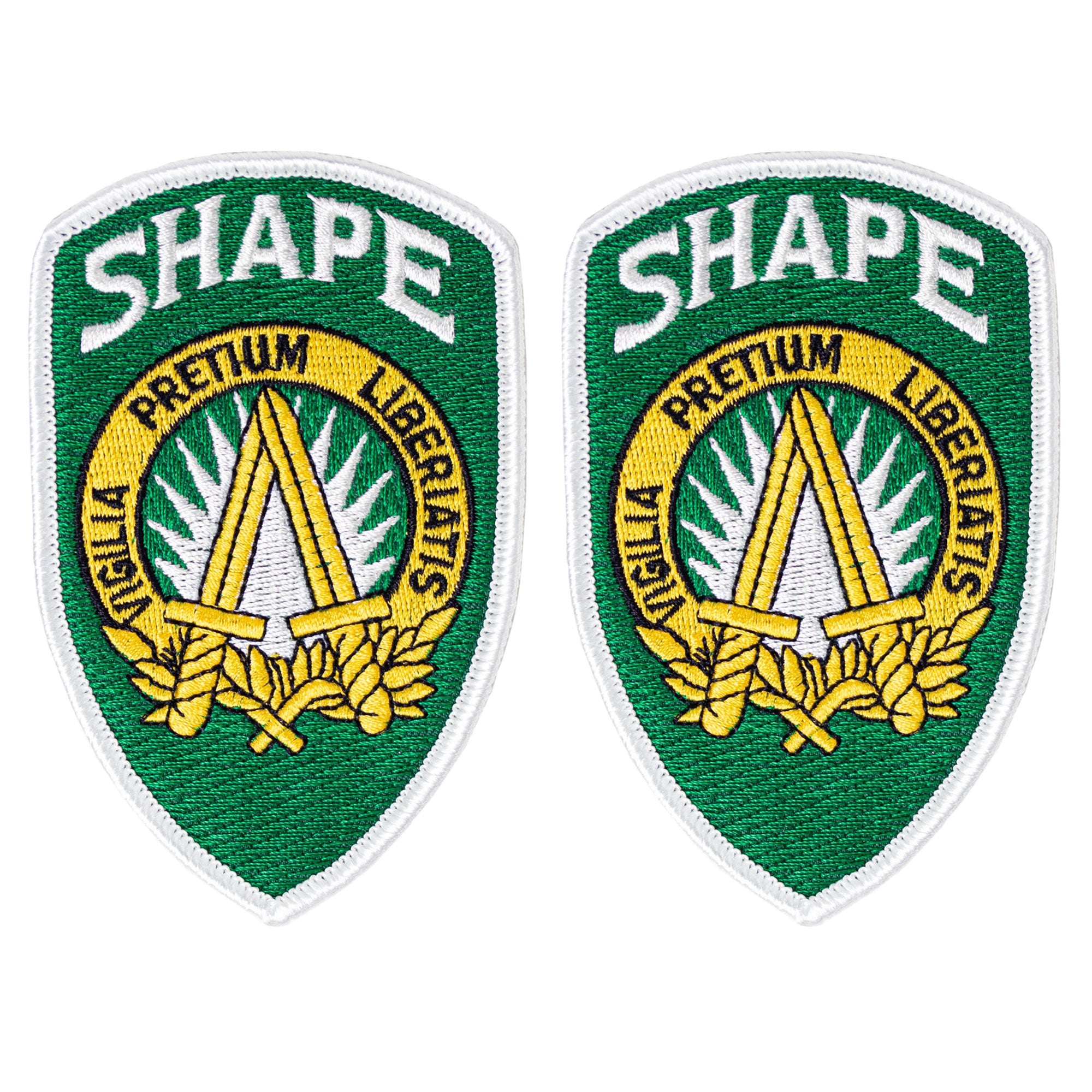 Army Patch: SHAPE Vigilia Pretium Liberiatis - Full Color embroidery
