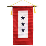 Flag: Made in USA - Service Banner with Three Blue Stars