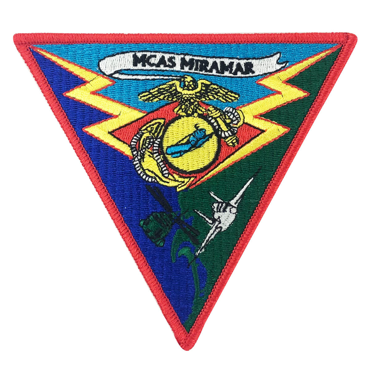 Marine Corps Patch: MCAS Miramar with hook - color