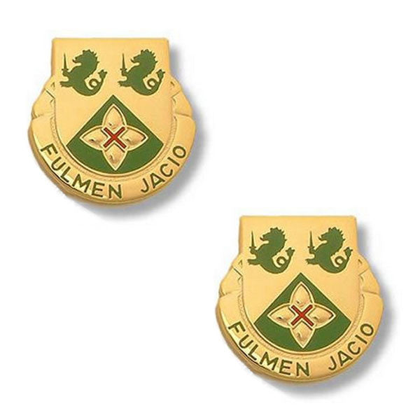Army Crest: 185th Armor Battalion - Fulmen Jacio