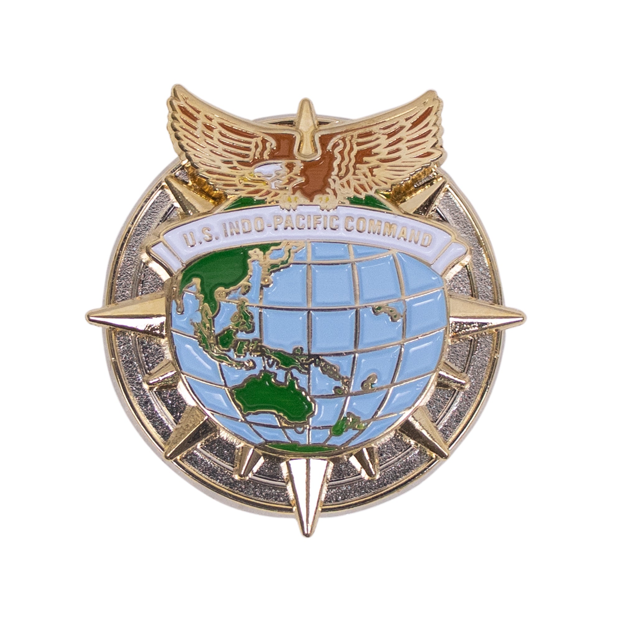 Air Force Identification Badge: US INDO-Pacific Command 1 1/2"