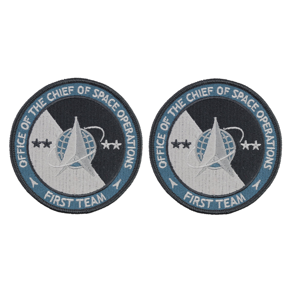 U.S Space Force Patch Office of the Chief of Space Operations with hook: First Team - color