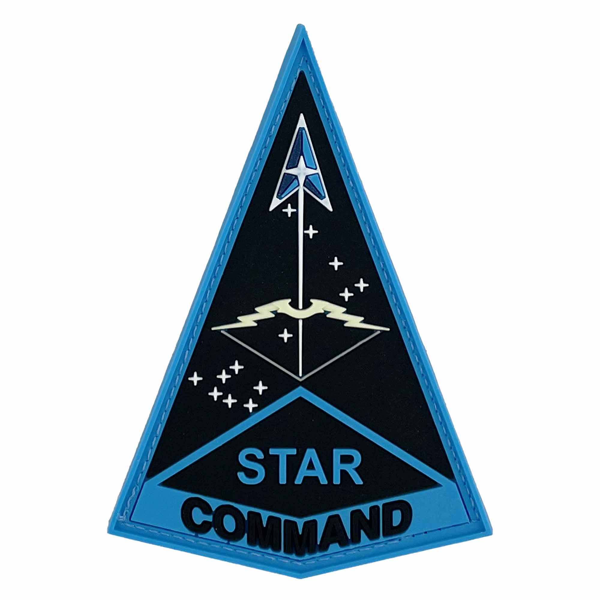 U.S. Space Force PVC Patch Star Command with hook