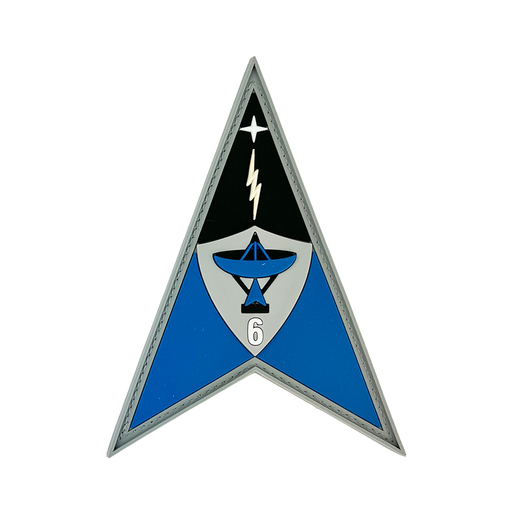 U.S. Space Force PVC Patch Space Delta 6 with hook