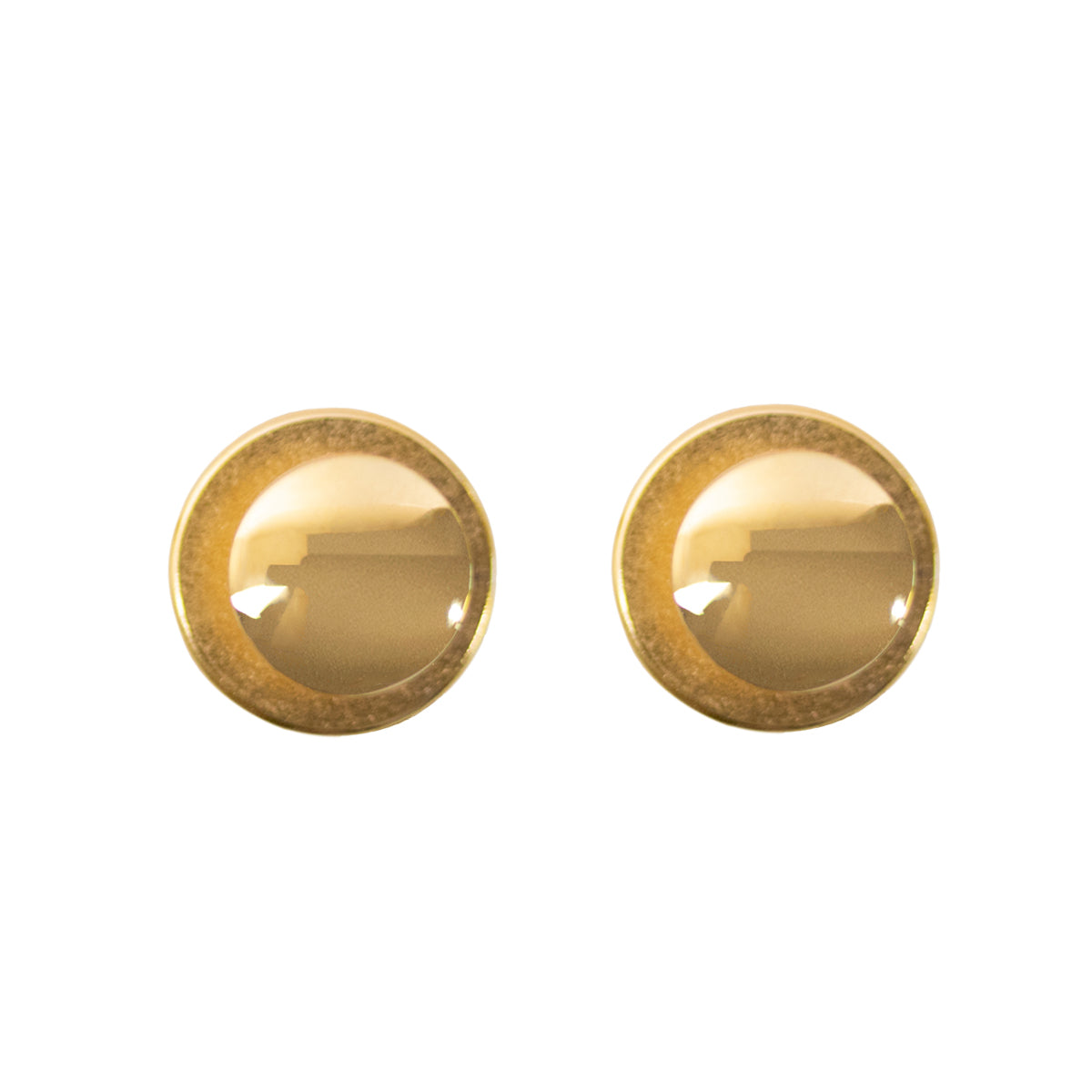 Army Set of 2 Gold Plated Shirt Studs