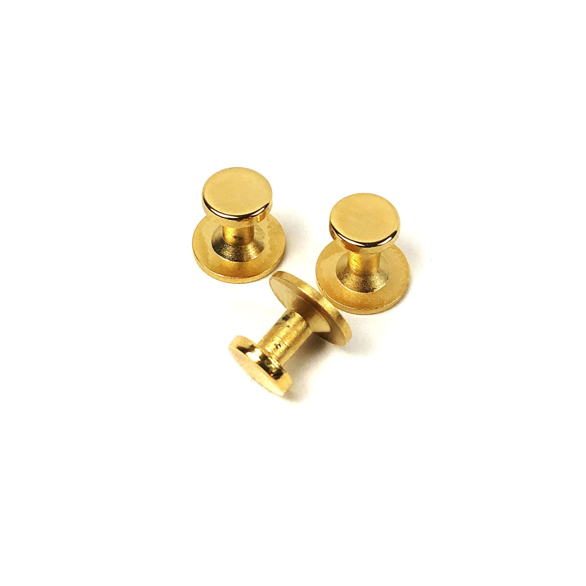 gold dress studs Reversible Gold Onyx & Mother of Pearl Dress Studs