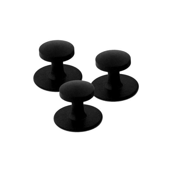 Navy Shirt Studs: Black - set of 3