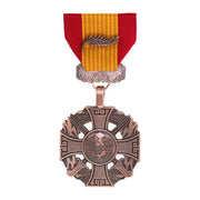 Full Size Medal: Gallantry Cross Armed Forces Palm Attachment