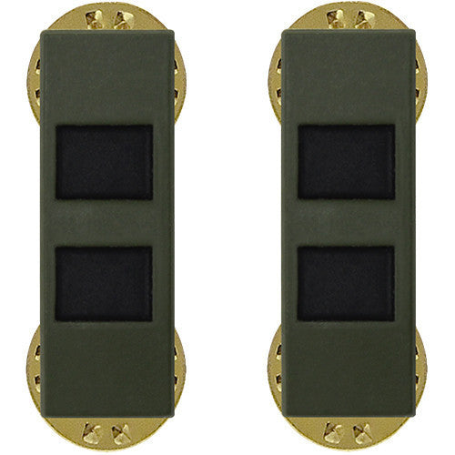 Army Insignia Rank: Warrant Officer 2 - black metal