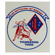 Decal: 3rd Battalion 1st Marines - Thundering Third