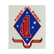 Decal: Marine Corps First of the First - Ready To Fight