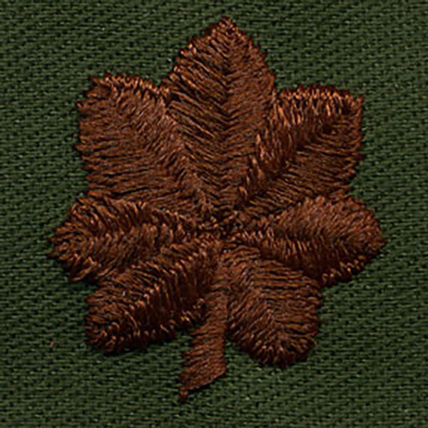 Air Force Embroidered Rank: Major - embroidered on subdued fatigue (NON-REFUNDABLE)