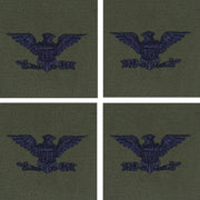 Air Force Embroidered Rank: Colonel - subdued fatigue (NON-REFUNDABLE)