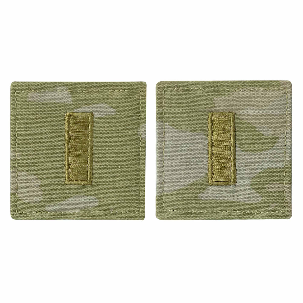 Army Embroidered OCP with Hook Rank Insignia: Second Lieutenant
