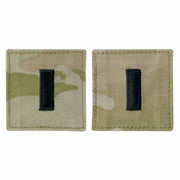 Army and Air Force Embroidered OCP with Hook Officer Rank Insignia: First Lieutenant