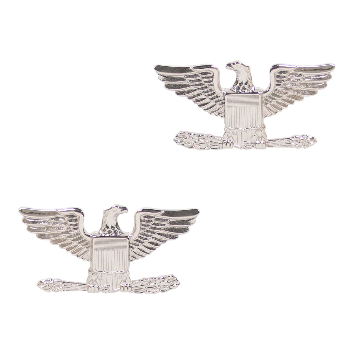 Rank Insignia: Colonel - nickel plated
