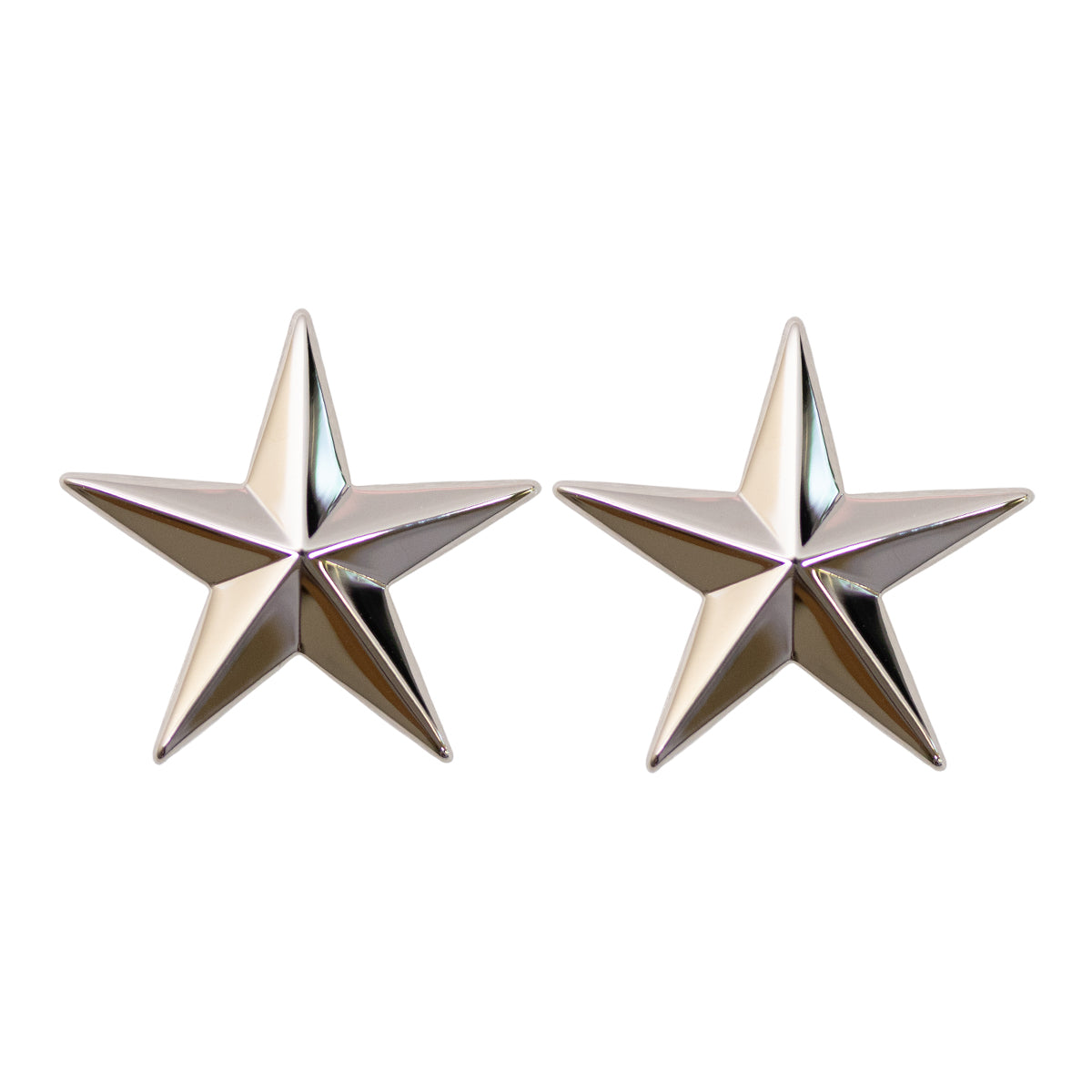 Officer Stars: Brigadier General nickel plated 1"