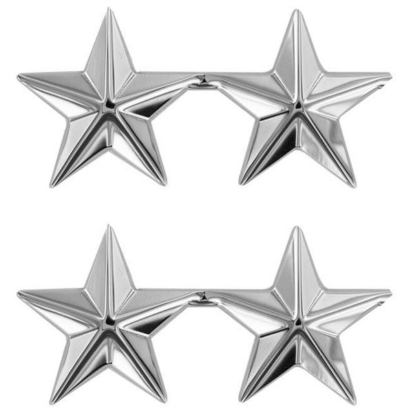 Stars: Major General Nickel plated 1"