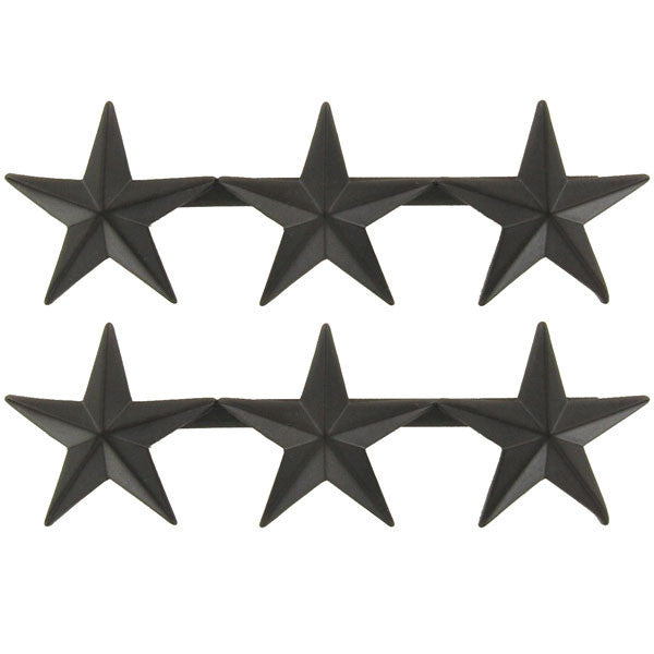 Officer Rank Insignia: Lieutenant General - black metal point to point