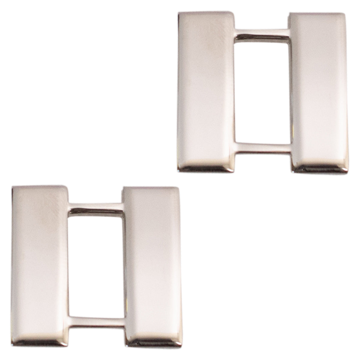 Miniature Collar Device: Double Bar Silver