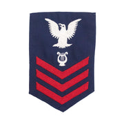 Coast Guard E6 Rating Badge: MUSICIAN - Blue