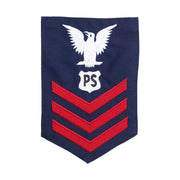 Coast Guard E6 Rating Badge: PORT SECURITYMAN - Blue
