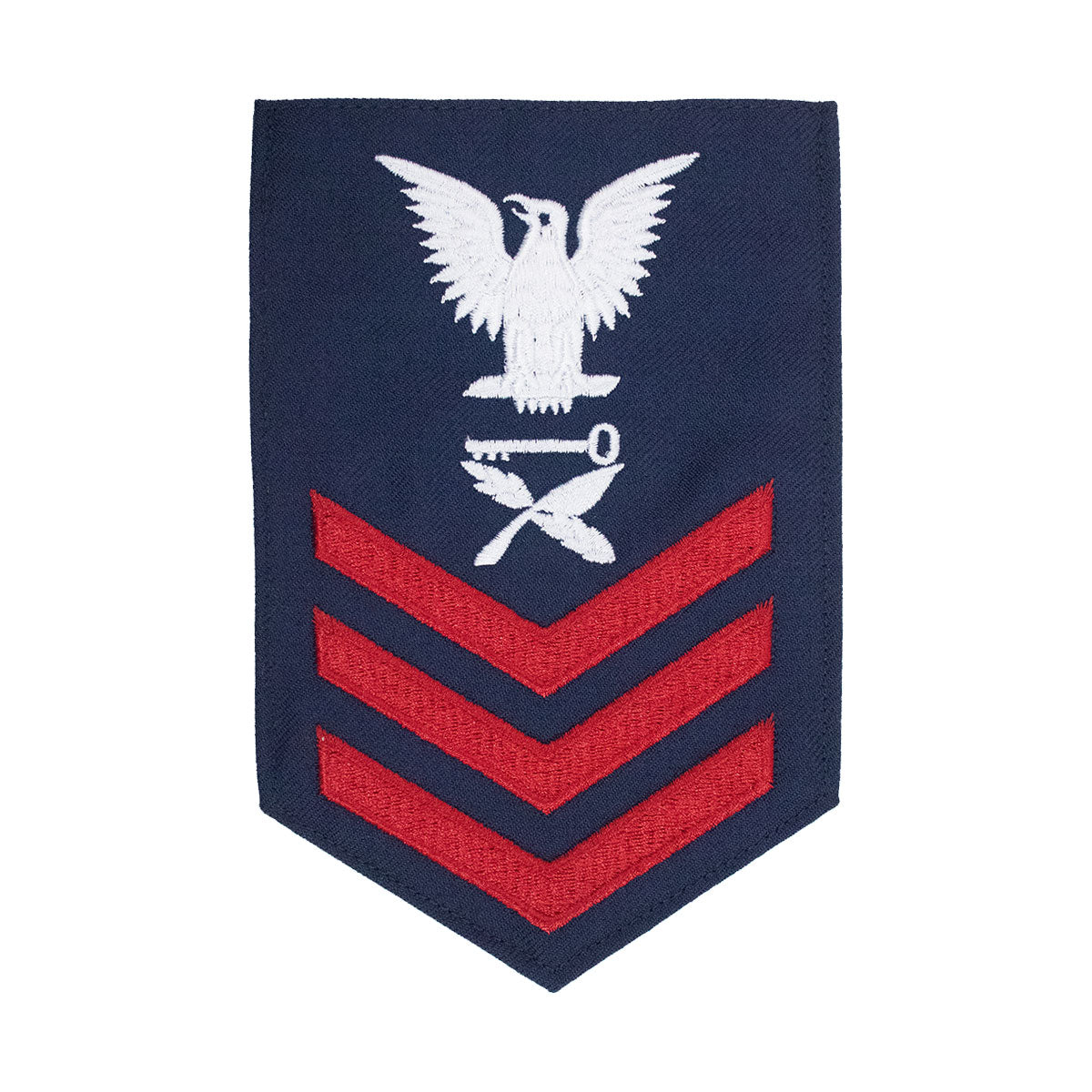 Coast Guard E6 Rating Badge: Culinary Specialist - Blue