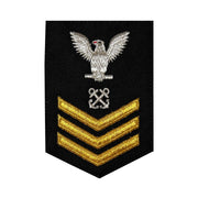 Navy E6 FEMALE Rating Badge: Boatswains Mate - New Serge for Jumper