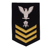 Navy E6 FEMALE Rating Badge: Builder - New Serge for Jumper