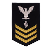 Navy E6 FEMALE Rating Badge: Engineering Aide - New Serge for Jumper