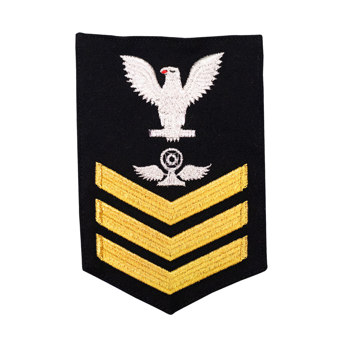 Navy E6 MALE Rating Badge: Air Traffic Control - blue