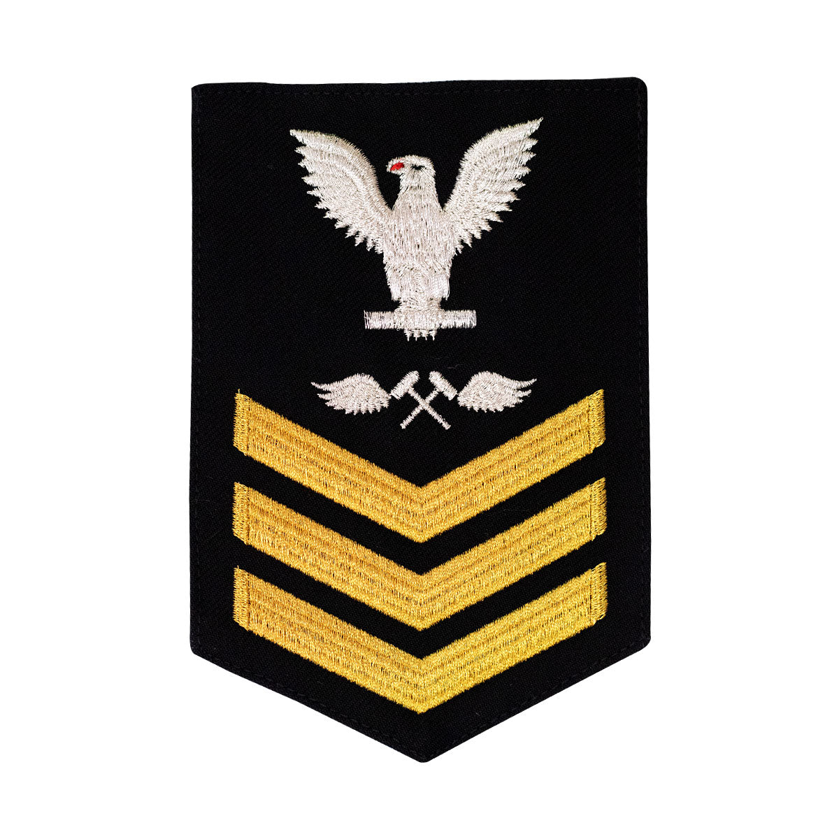 Navy E6 MALE Rating Badge: Aviation Structure Mechanic - blue