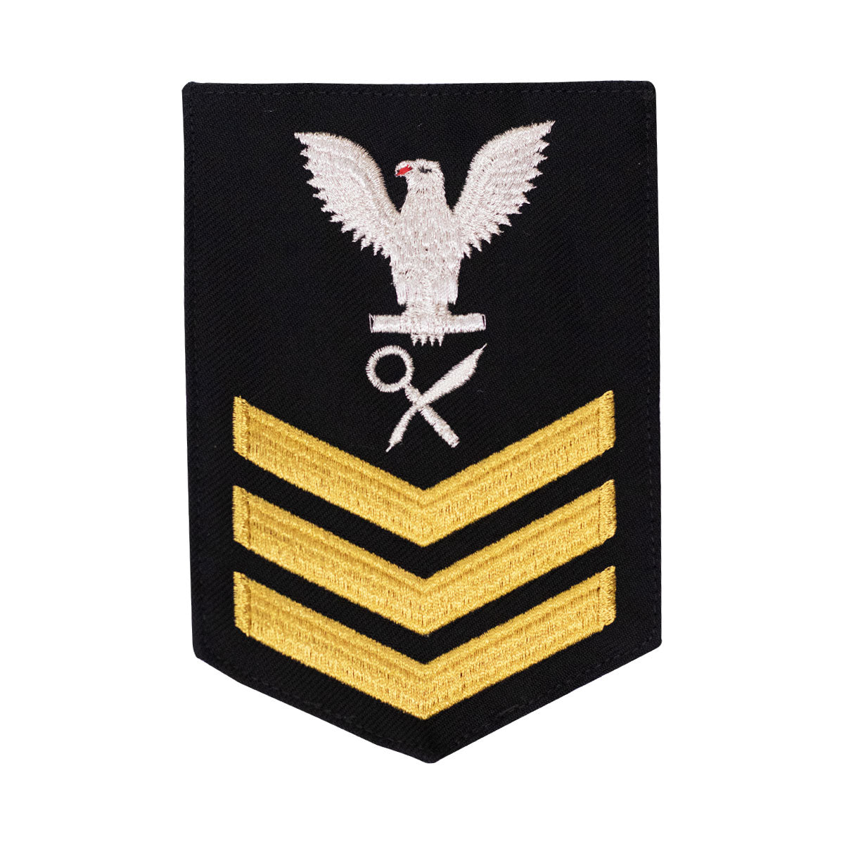 Navy E6 MALE Rating Badge: Intelligence Specialist - blue