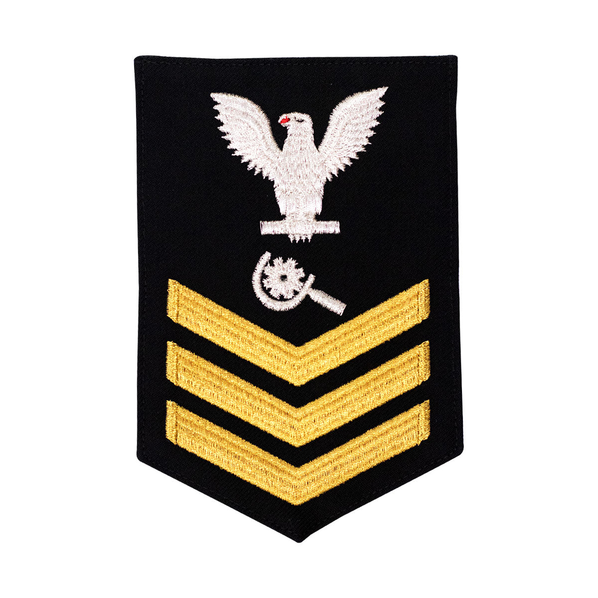 Navy E6 MALE Rating Badge: Machinery Repairman - blue