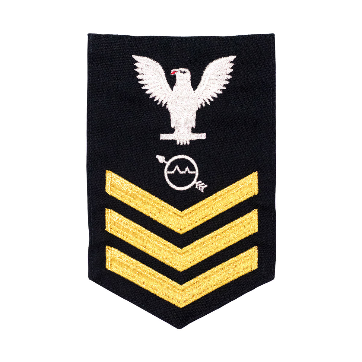 Navy E6 MALE Rating Badge: Operations Specialist - blue