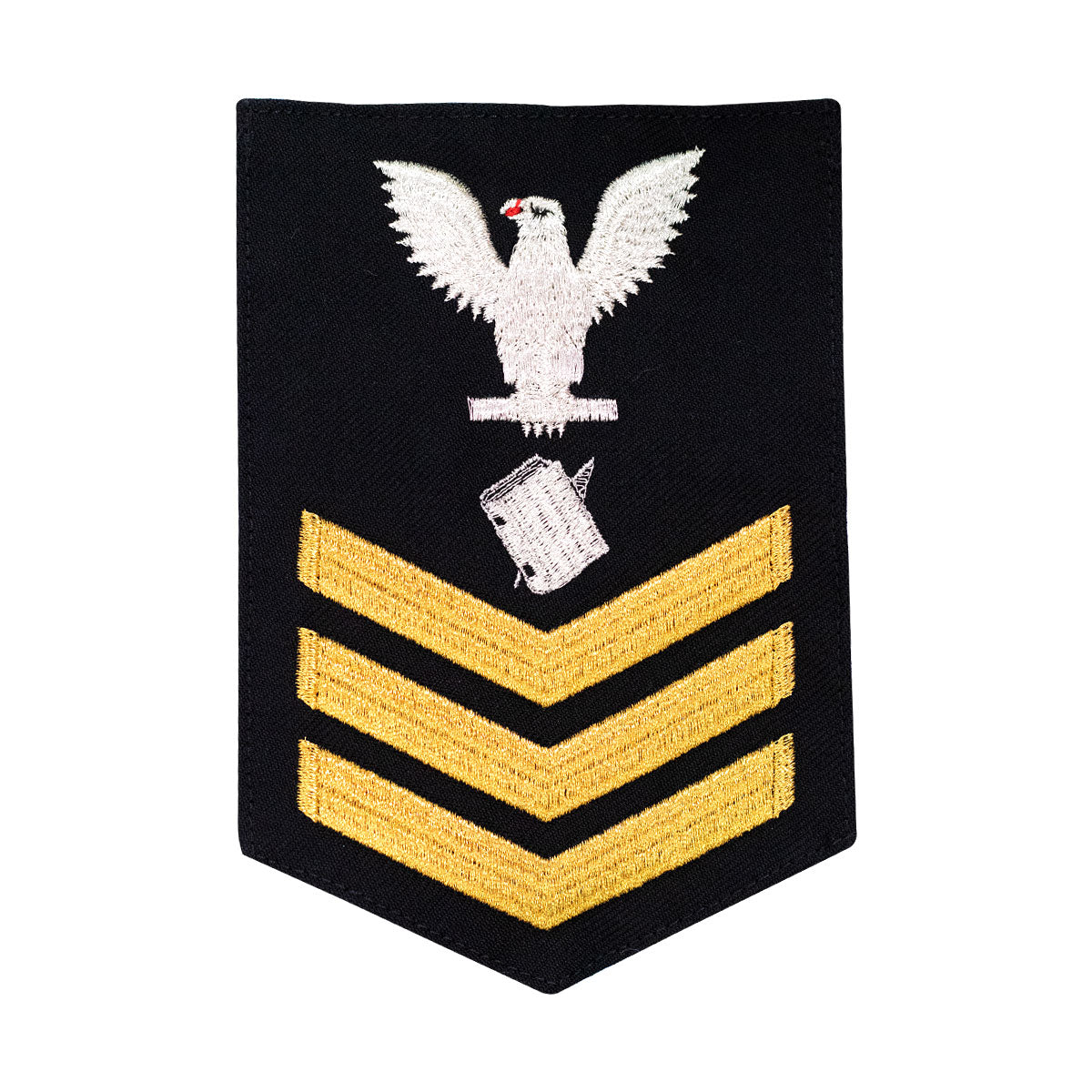 Navy E6 MALE Rating Badge: Personnelman - blue