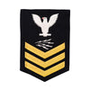 Navy E6 MALE Rating Badge: Information Technician Specialist - blue