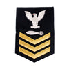 Navy E6 MALE Rating Badge: Torpedoman - blue
