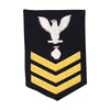 Navy E6 MALE Rating Badge: Utilitiesman - blue