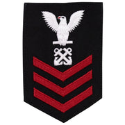 Navy E6 FEMALE Rating Badge: Boatswain Mate - New Serge for Jumper
