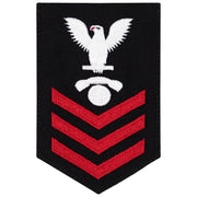Navy E6 FEMALE Rating Badge: Interior Communication Electrician - New Serge for Jumper